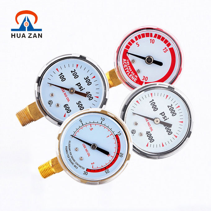 Welding pressure gauge